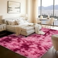 thumbnail image 1 of ZENELESS Large Fluffy Rugs for Living Room,8x10ft Rectangular Shag Rug Carpets for Living Room Bedroom Nursery Tie-dye&Red, 1 of 8