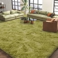 thumbnail image 1 of ZENELESS Large Fluffy Rugs for Living Room,9x12ft Rectangular Shag Rug Carpets for Living Room Bedroom Nursery Grass Green, 1 of 7