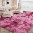 thumbnail image 1 of ZENELESS Large Fluffy Rugs for Living Room,9x12ft Rectangular Shag Rug Carpets for Living Room Bedroom Nursery Tie-dye&Red, 1 of 7