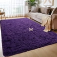thumbnail image 1 of ZENELESS Large Fluffy Soft Rugs,9x12ft Non-Slip Carpet for Teen's Room Nursery Room Home Decor,Grape Purple, 1 of 7