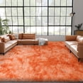 thumbnail image 1 of ZENELESS Large Fluffy Soft Rugs,9x12ft Non-Slip Carpet for Teen's Room Nursery Room Home Decor,Tie-Dye Orange, 1 of 8