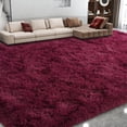 thumbnail image 1 of ZENELESS Large Fluffy Soft Rugs,9x12ft Non-Slip Carpet for Teen's Room Nursery Room Home Decor,Wine Red, 1 of 8