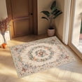 thumbnail image 1 of ZENELESS Small Area Rugs,2x3ft Low Pile Anti-slip Carpet for Bedroom Entryway,Living Room Entryway, Dining Room Entryway Apricot, 1 of 9