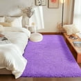 thumbnail image 1 of ZENELESS Solid Shag Collection Rug,3x5ft Lilac Fluffy Area Rugs Perfect for Nursery, Playroom, 1 of 7