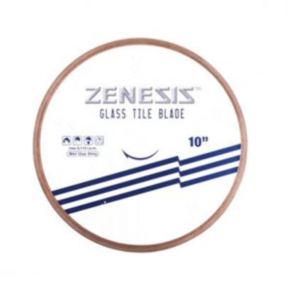 ZENESIS Continuous Glass Tile Blade for fast, smooth and chip free cuts on Glass Tile, Glass Block, Soft Brittle Marble & Hard Porcelain( 10 inches)