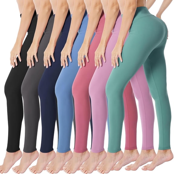ZENFLEX High Waisted Leggings for Women Buttery Soft Stretchy Tummy Control Workout Yoga Running Pants One&Plus Size