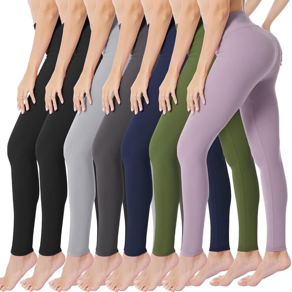 ZENFLEX High Waisted Leggings for Women Buttery Soft Stretchy Tummy Control Workout Yoga Running Pants One&Plus Size