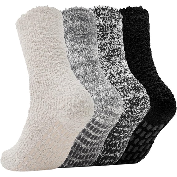 ZENFLEX  Non Slip Hospital Socks with Grips for Women Grip Slipper Socks for Women Gifts