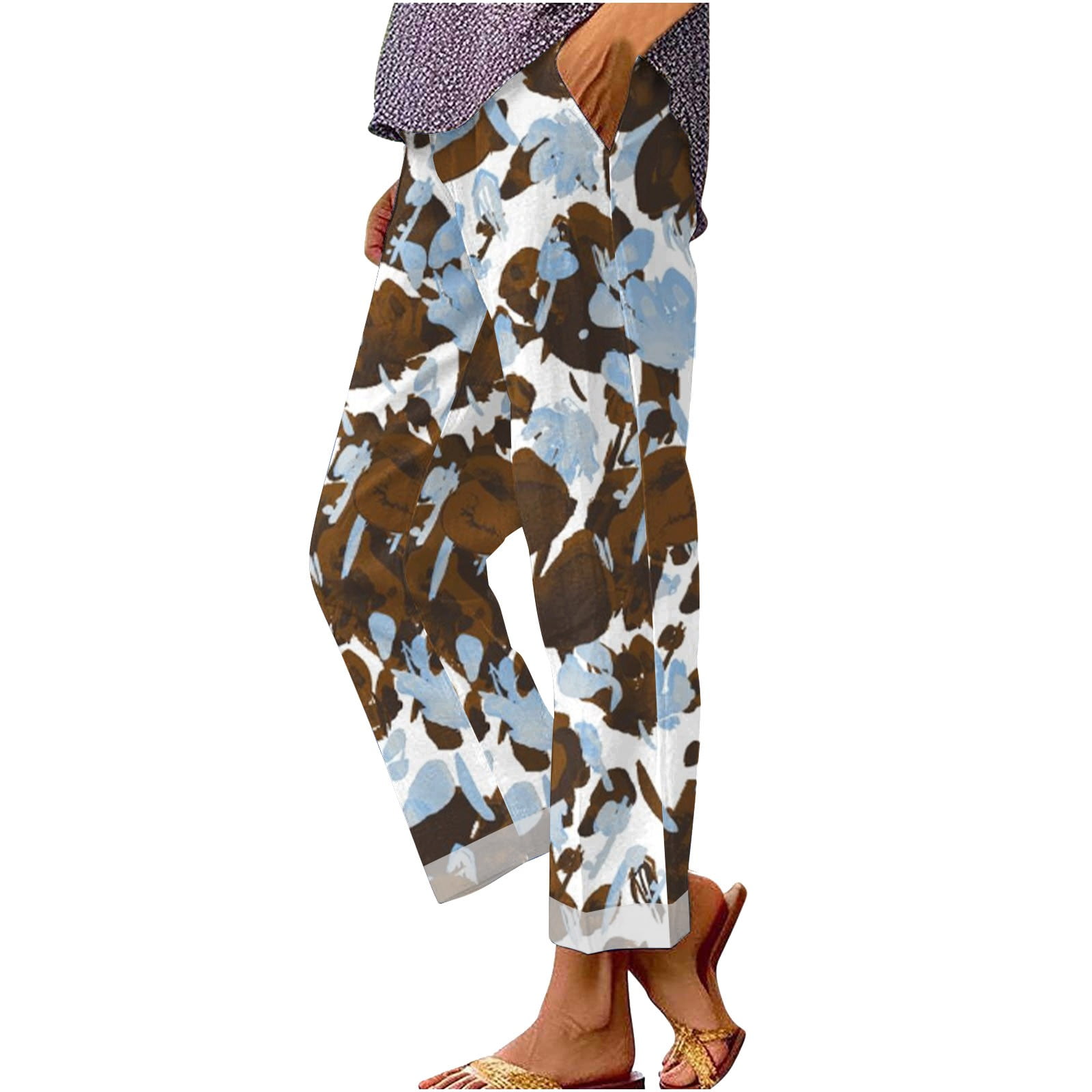 ZENFULYQE 2024 2 Piece Sets for Women Going Out Petite Linen Pants for