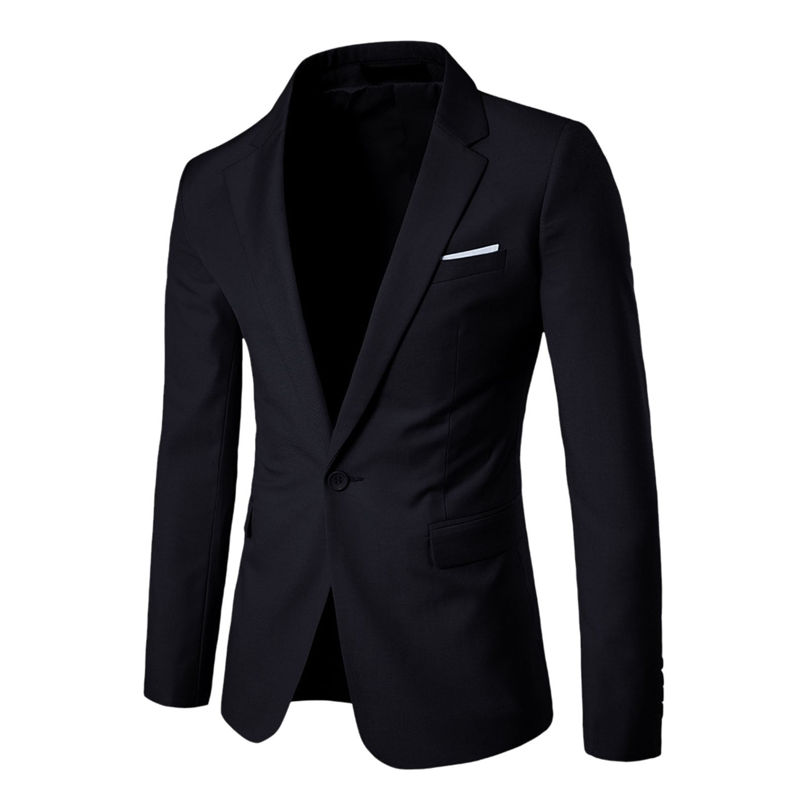 ZENFULYQE Coat Sport Blazer for Men Men Blazer Big and Tall Mens Classic Casual Jacket Gingham Blazer Men Casual Blazer Jacket Mens Jackets Casual Pockets Sport Coat Black Gabanes Para Walmart
