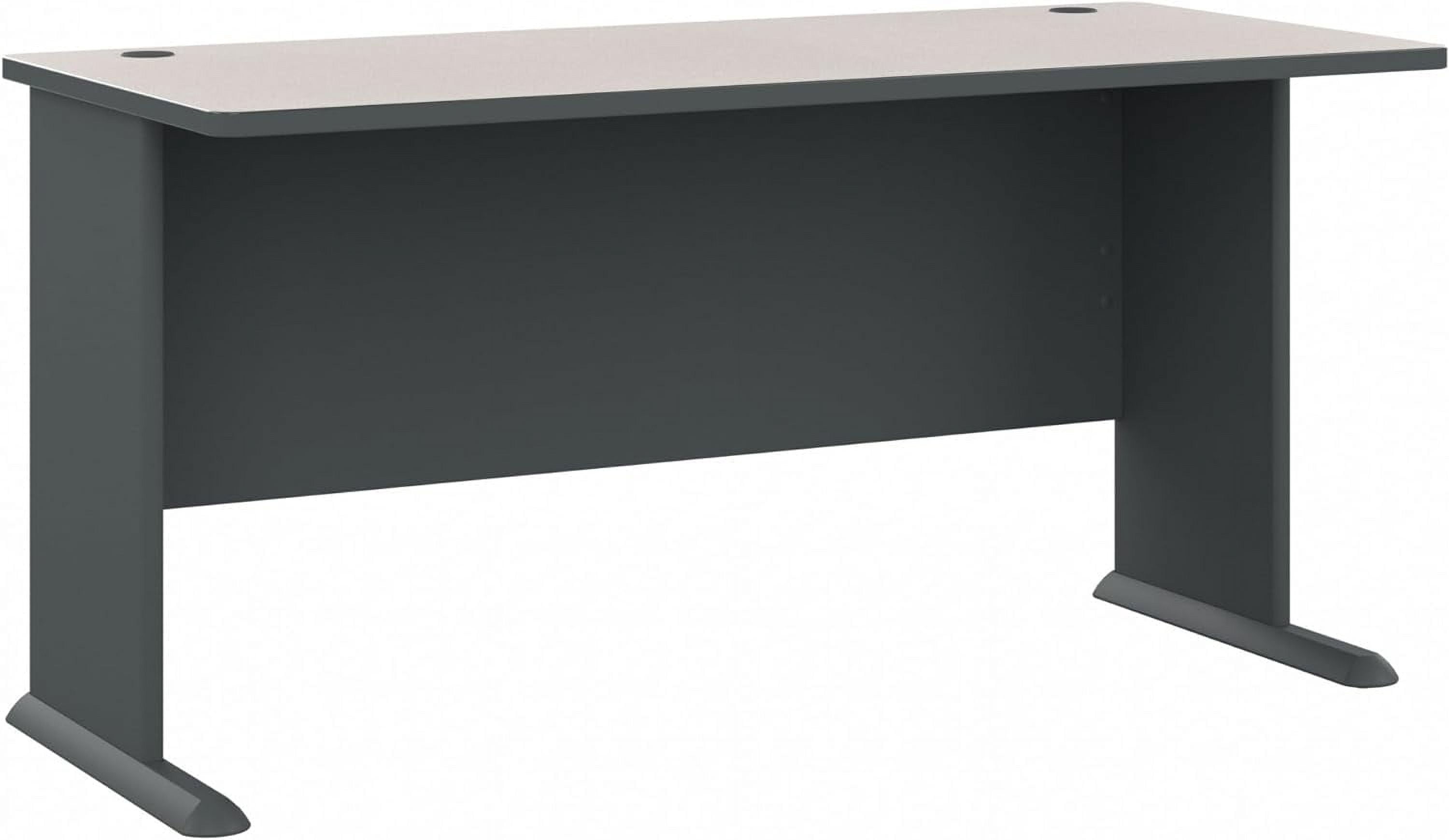 ZENGHAO Series A 60W Computer Desk in White Spectrum and Slate, Large ...