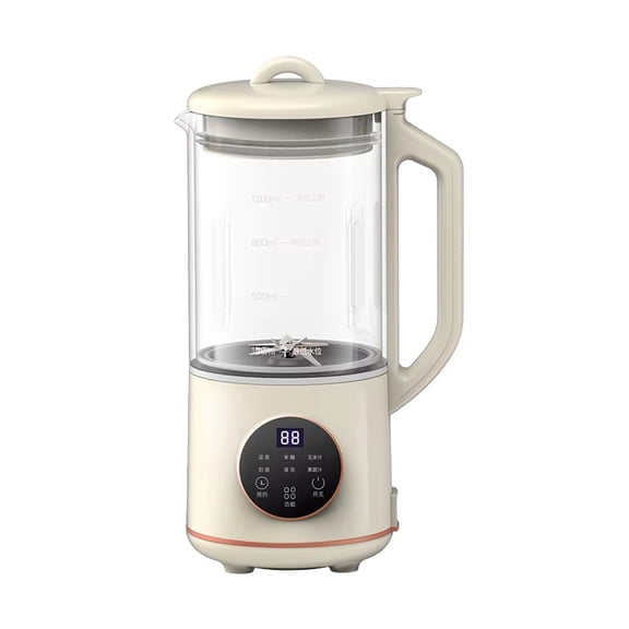 ZENGON Wall-Breaking Blender, Automatic Mini Household Multifunctional Baby Food Processor, No-Filter Mini Soy Milk Maker with Digital Display, for Home, Kitchen, Breakfast, Baby Feeding