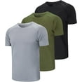 thumbnail image 1 of ZENGVEE Workout Shirts for Men, 3 Pack Mens Crew Neck Casual Gym Shirts Short Sleeve Plain Athletic Moisture Wicking Dry Fit Active T-Shirts, 1 of 5