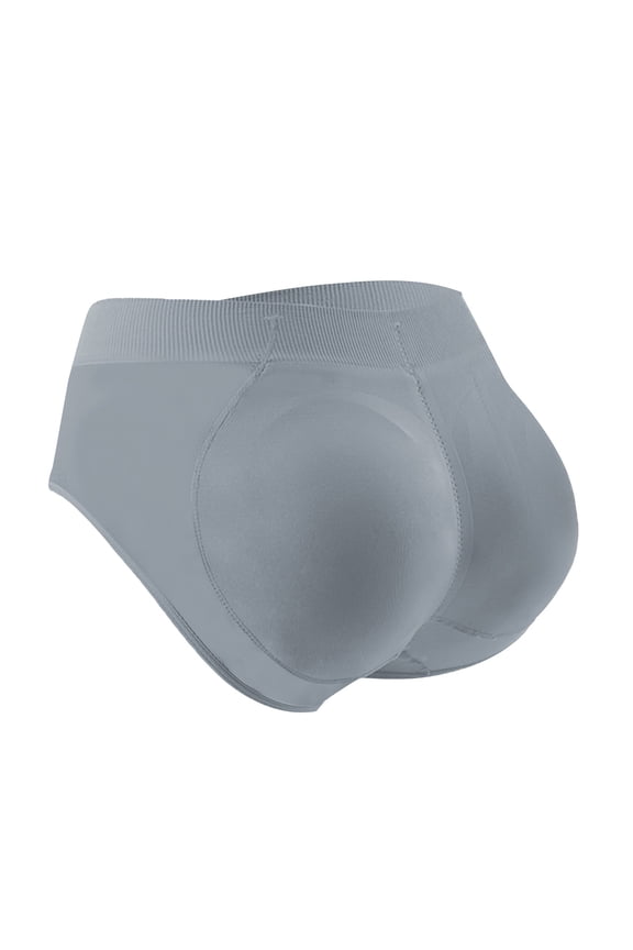 Women's Detachable Hip Enhancer Underwear Silky Smooth Butt Shaping Briefs With Removable Peach Pad For Natural Curves EnhancementWhite