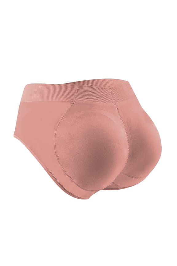​Women's Detachable Hip Enhancer Underwear Silky Smooth Butt Shaping Briefs With Removable Peach Pad For Natural Curves Enhancement​White