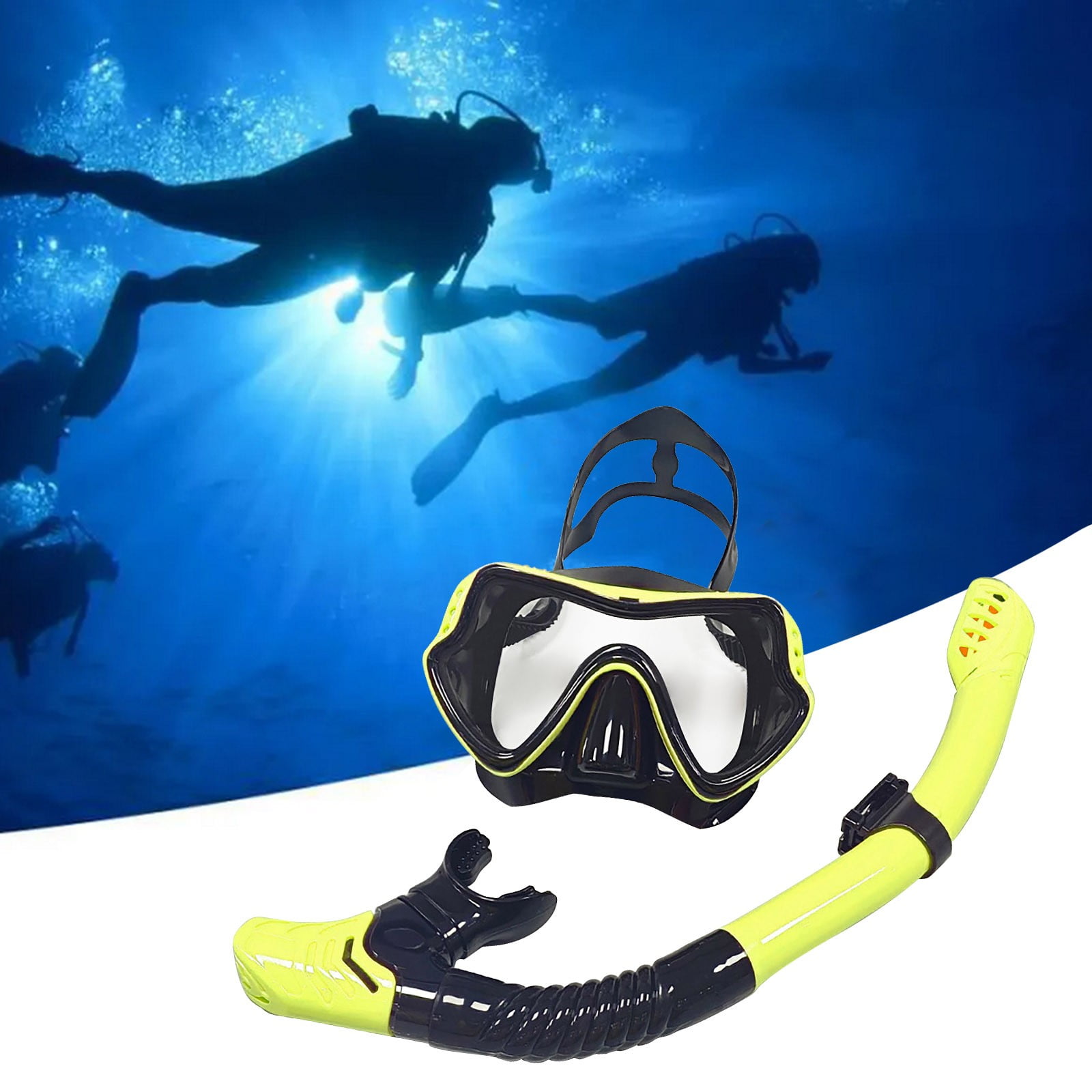 ZENMELE Diving Goggles Snorkeling Two Breathing Tube Suit Men's And ...