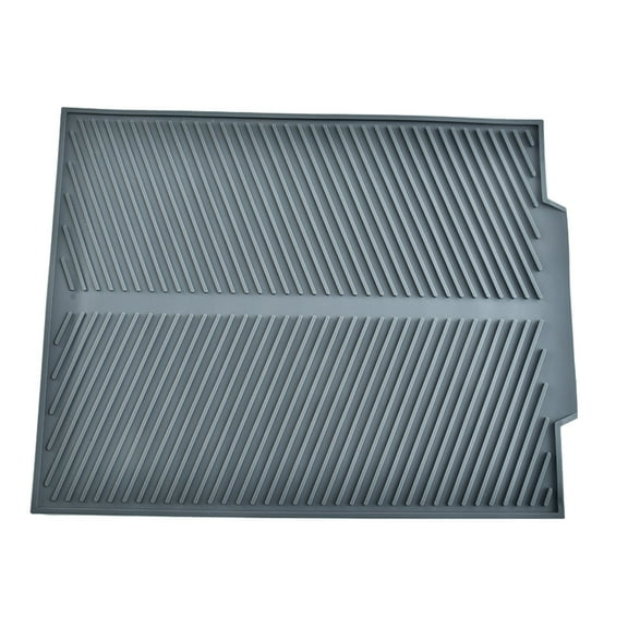 ZENMELE Folding Draining Mat Silicone Draining Board Mats Dish Drying Mat Flume Drain Board Drainer Mats For Kitchen Universal Drain Board