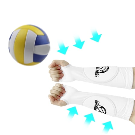 ZENMELE Volleyball Arm Protector For Women Refers To Breathable Pressure Basketball Tennis Test Training Sponge Anti Collision Arm Protector