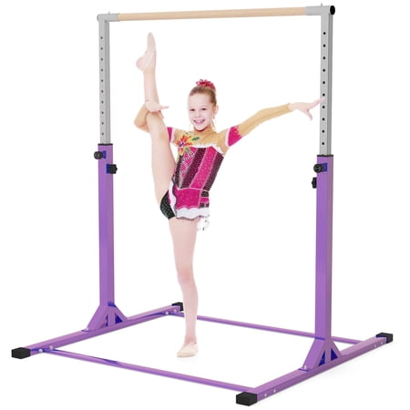 ZENOVA Gymnastics Bar Tumbling Bar for Kids Ages 3-15 Height Adjustable Gymnastics Equipment