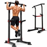 Wesfital Power Tower Pull Up Bar, Pull Up Bar Station Workout Dip Station Height Adjustable Strength Training Equipment 330lbs Weight Capacity, Black deal from Walmart