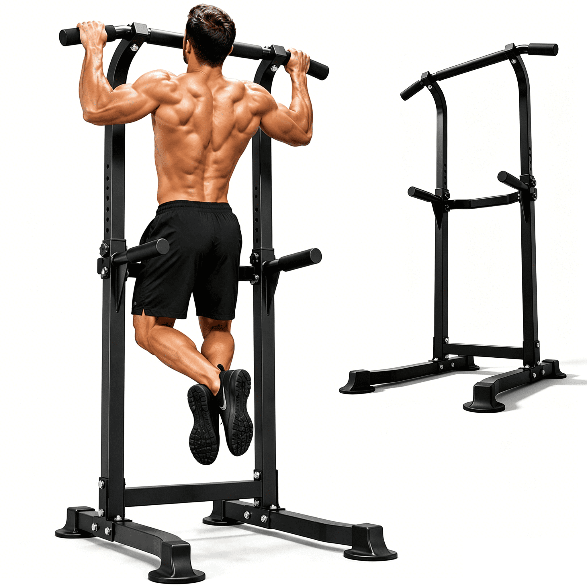 Wesfital Multi-function Gym Stand Pull Up Bar, Adjustable Workout