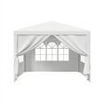 thumbnail image 1 of ZENSTYLE 10' x 10' Outdoor Canopy Party Wedding Tent Gazebo Pavilion w/4 Side Walls White, 1 of 7
