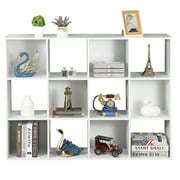 ZENSTYLE 12 Cubes Storage Shelves Organizer Bookshelf Display Cabinet for Home Office White