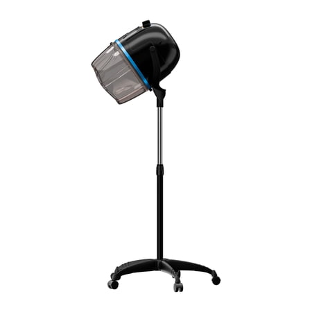 ZENSTYLE 1300W Floor Hair Dryer Rolling Salon Standing Bonnet Black