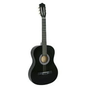 ZENSTYLE 38in Beginners Acoustic Guitar With Guitar Case, Strap, Tuner and Pick for Starter - Black