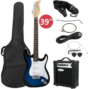 ZenStyle 39in Full Size Electric Guitar Starter Kit Blue