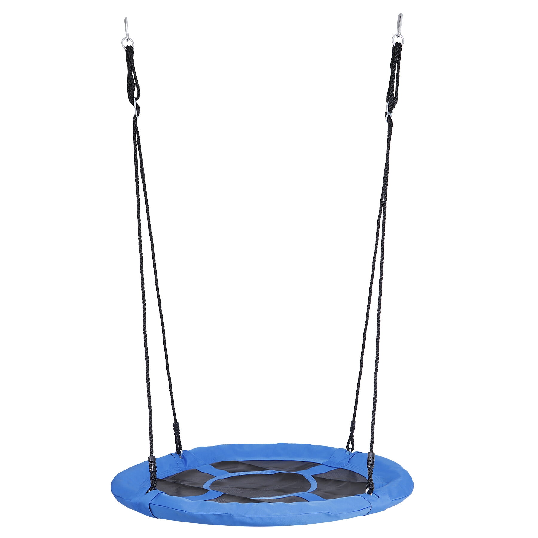 "ZENSTYLE 40"" Large 360°Rotate Saucer Swing with Adjustable Ropes, For