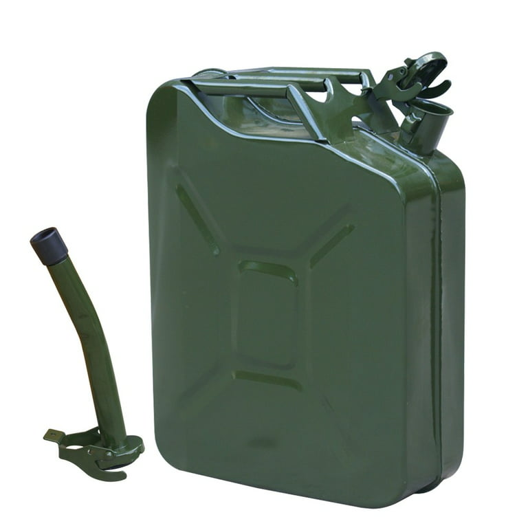 ZENSTYLE 5 Gal Gas Fuel Jerry Can Steel Tank Emergency Backup Army Military