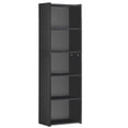 thumbnail image 1 of ZENSTYLE 5 Tier Bookcase Bookshelf Storage Wall Shelf Organizer Display Stand Home Office Black, 1 of 10