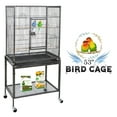 thumbnail image 1 of ZENSTYLE 53" Bird Cage with Stand Wrought Iron Frame Birdcage, 1 of 8