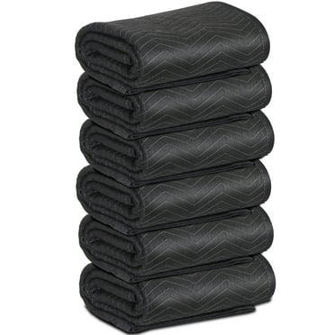 ZENSTYLE 6 Packs Moving Blankets 80 × 72'' Furniture Shipping Pads for Moving & Storage
