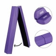 thumbnail image 1 of ZENSTYLE 6FT Folding Balance Beam Non Slip Rubber Base Gymnastics Beam Yoga Indoor Purple, 1 of 7