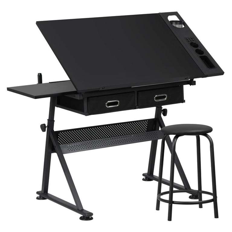 ZENSTYLE Adjustable Drafting Drawing Table Craft Tiltable Tabletop