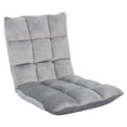 ZENSTYLE Adjustable Foldable Floor Lounge Chair with Back Support ...
