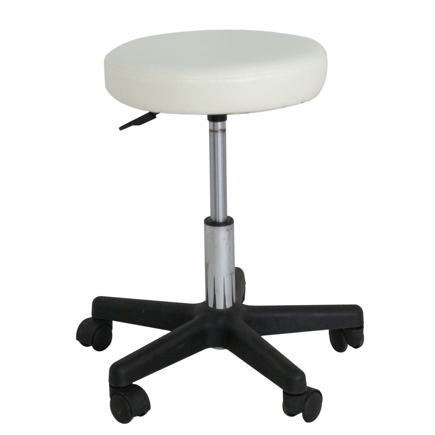 ZENSTYLE Adjustable Rolling Hydraulic Portable Massage Spa Salon Stool Chair with Wheels White