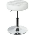 thumbnail image 1 of ZENSTYLE Adjustable Swivel Stool Metal Frame Salon Stool Round Vanity Stool Chair for Home, White, 1 of 9