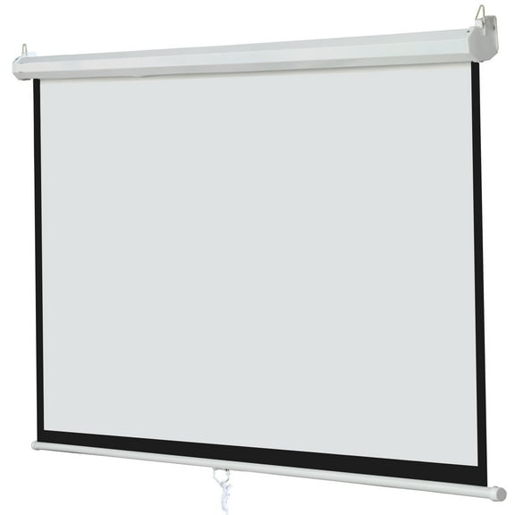 ZENSTYLE Durable 100" Diagonal 16:9 Projection Projector Screen Home Theater Businesses, White