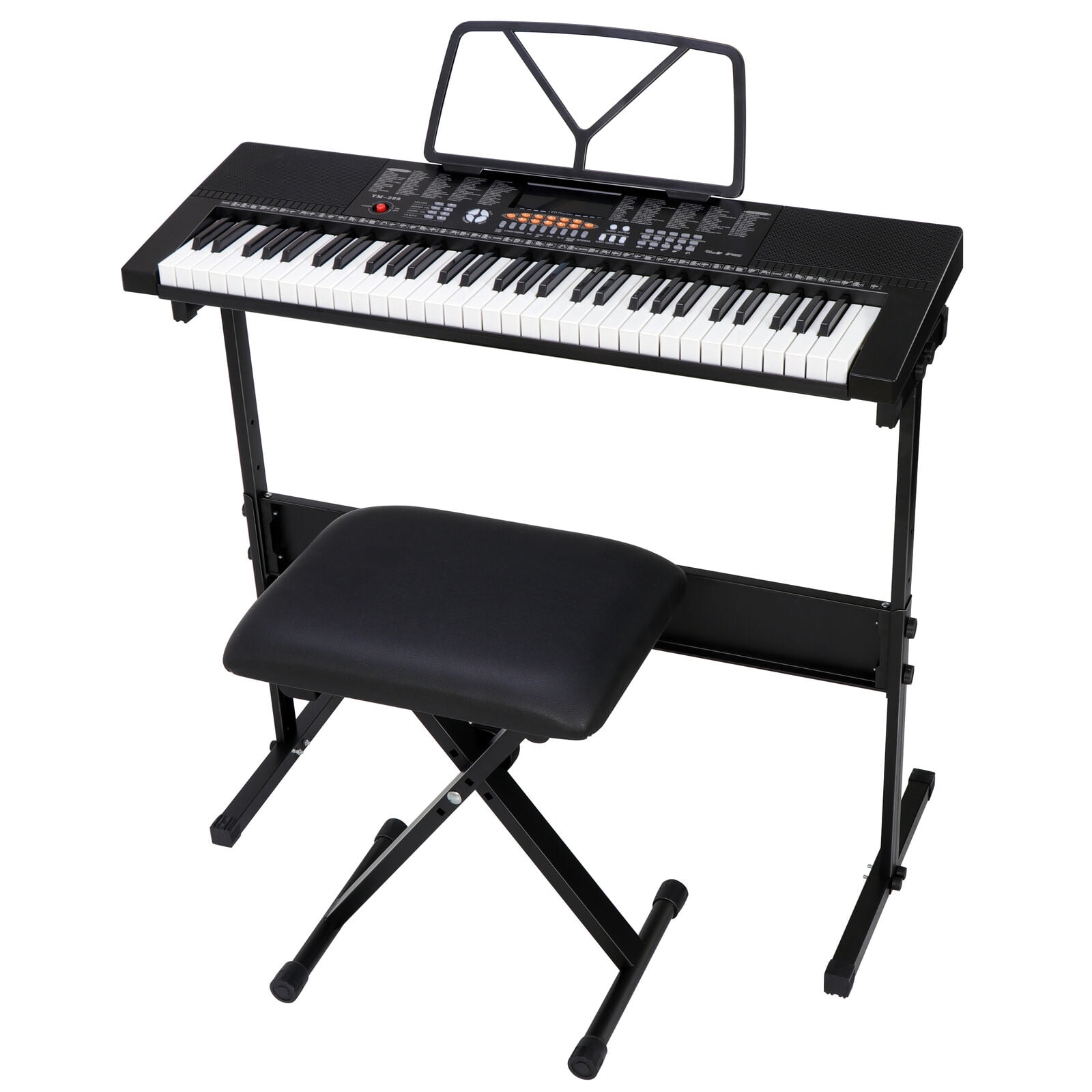 Black 61 Key Music Electronic Keyboard Electric Digital Piano Organ Xmas  Gifts