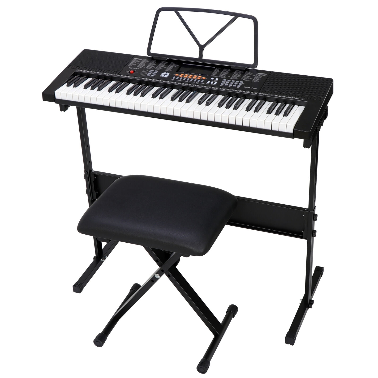 Black 61 Key Music Electronic Keyboard Electric Digital Piano