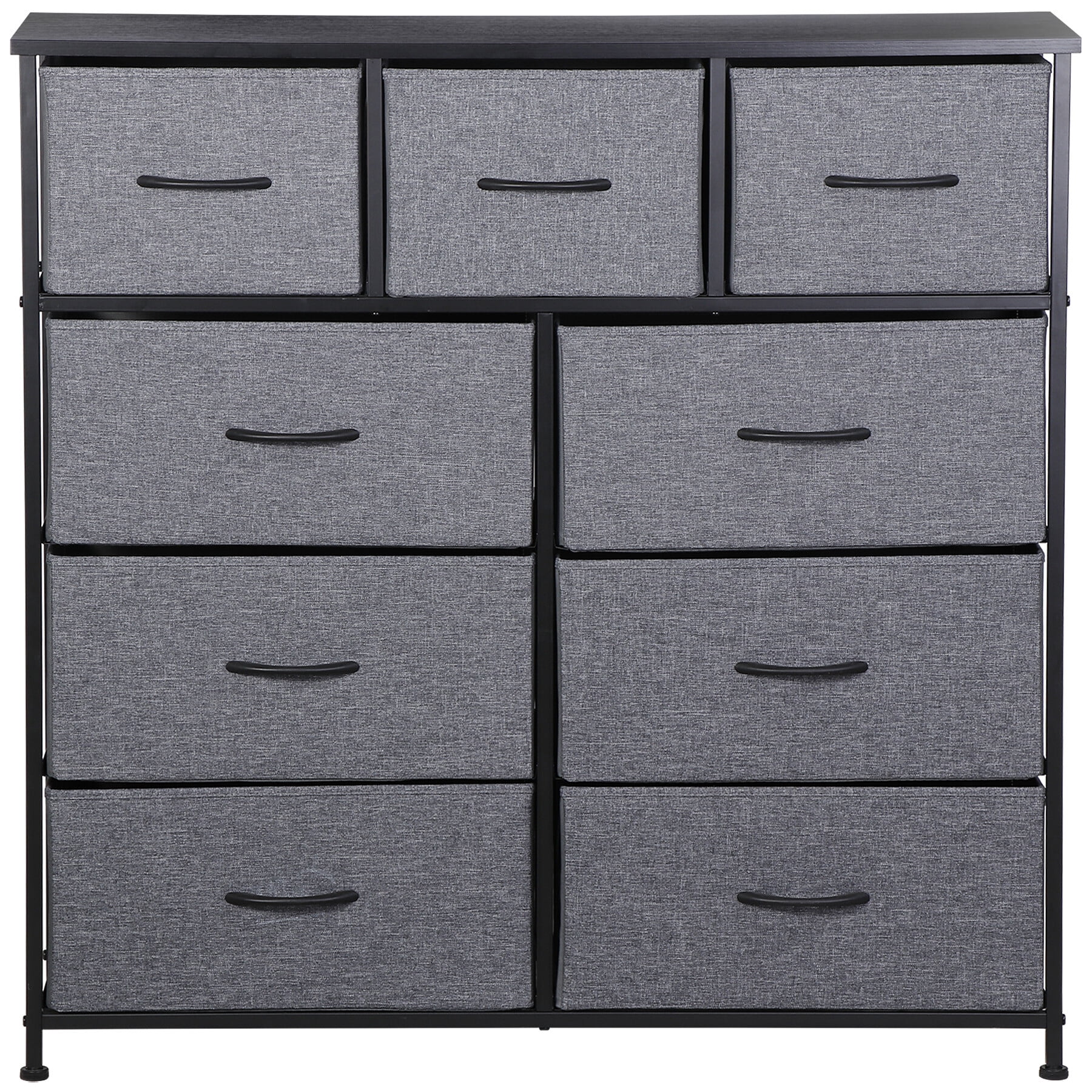 ZENSTYLE Upright Large Deep Sturdy Fabric Storage Tower, 9 Drawer  display picture 1