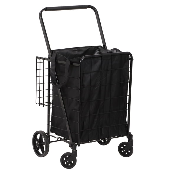 ZENSTYLE Folding Shopping Cart Multi-purpose Utility Cart Trolley Large Capacity with Bag Waterproof