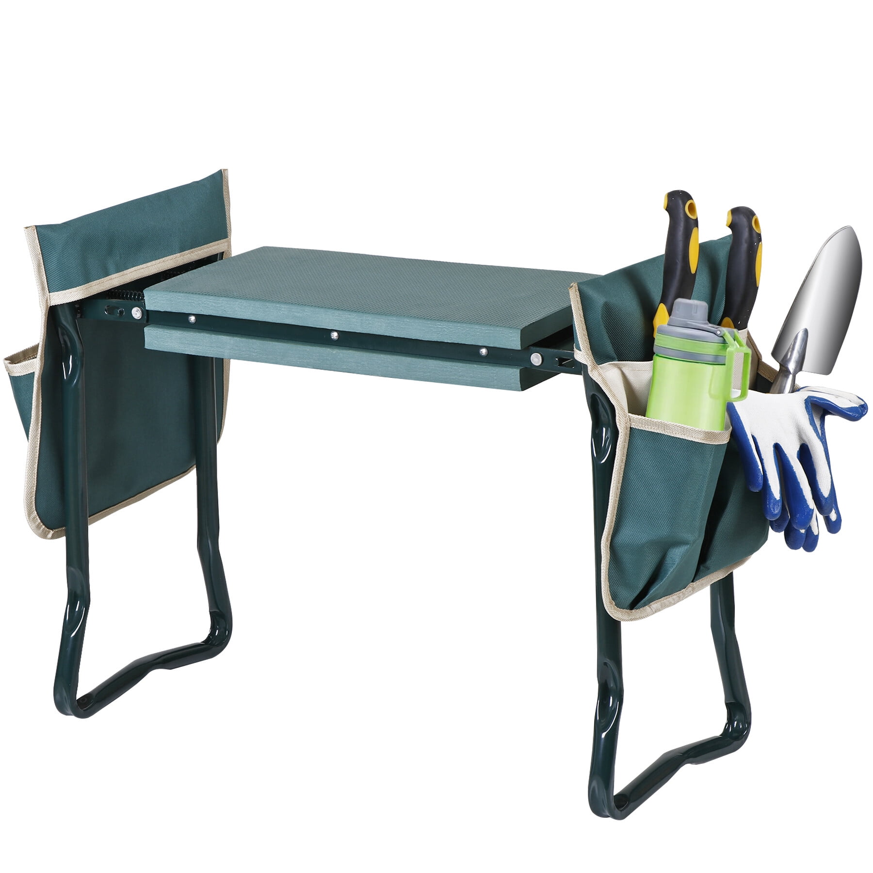 ZENSTYLE Garden Kneeler Bench Kneeling with Thicken Widen Soft Eva Pad Seat Green Walmart