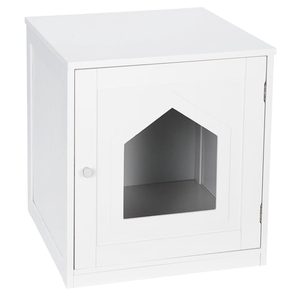 ZENSTYLE Heavy Duty Cat House Cat Home Indoor Decor Kitty Sleep Durable - White