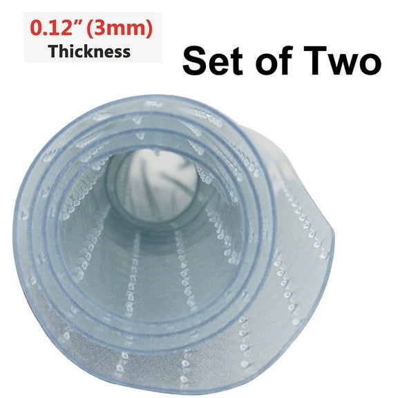 ZENSTYLE Home Office 48 x 36" PVC Transparent Floor Chair Mat 1/8" Thickness - Set of Two