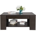thumbnail image 1 of ZENSTYLE Lift Top Coffee Table Hidden Storage Cabinet Compartment Long lasting Brown Finish, 1 of 5