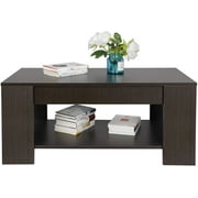 ZENSTYLE Lift Top Coffee Table Hidden Storage Cabinet Compartment Long lasting Brown Finish